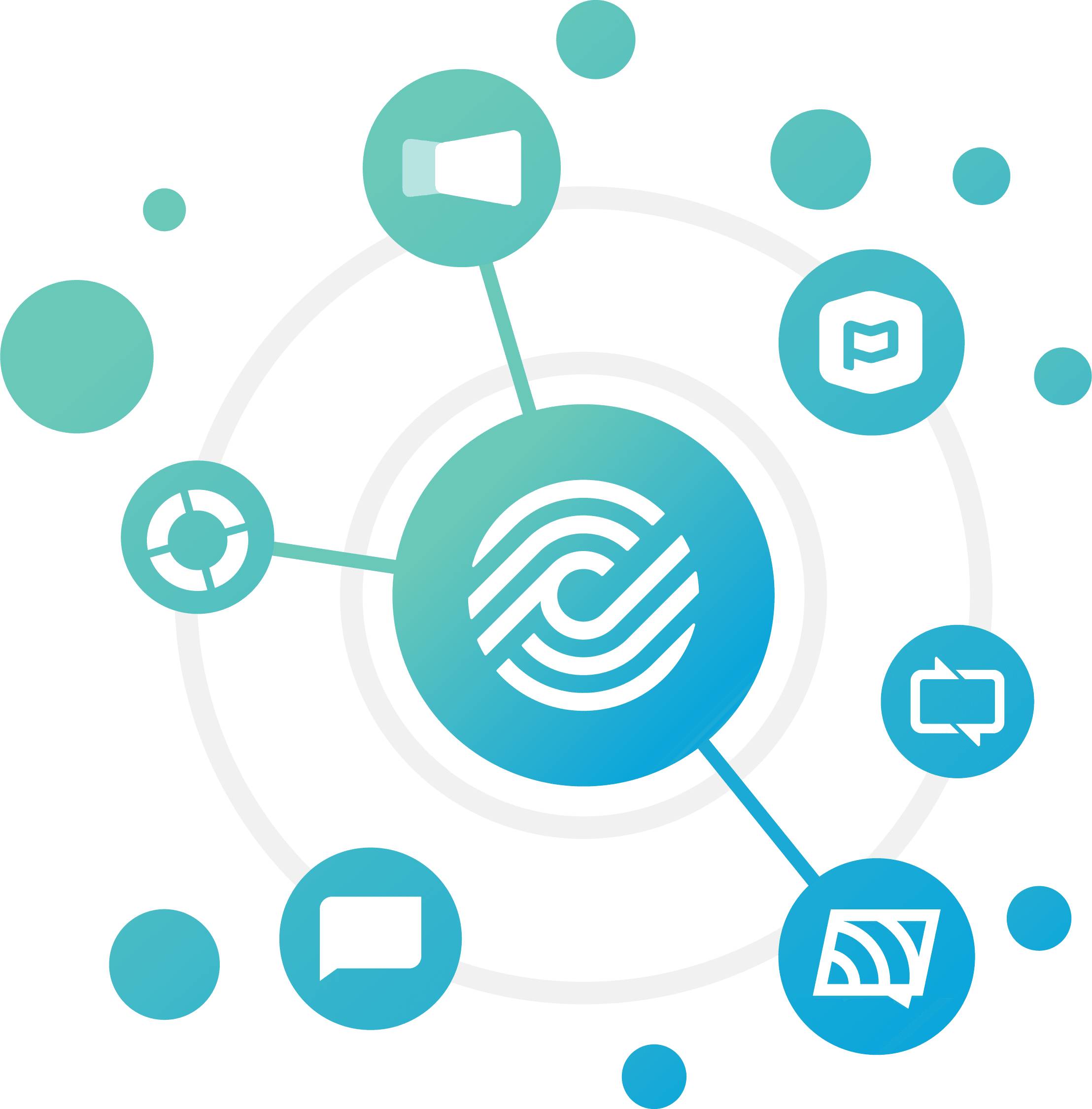 CCLI graphic representing autoreporting and how it's integrated with a variety of companies including: MediaShout, Planning Center, WorshipTools, Proclaim.