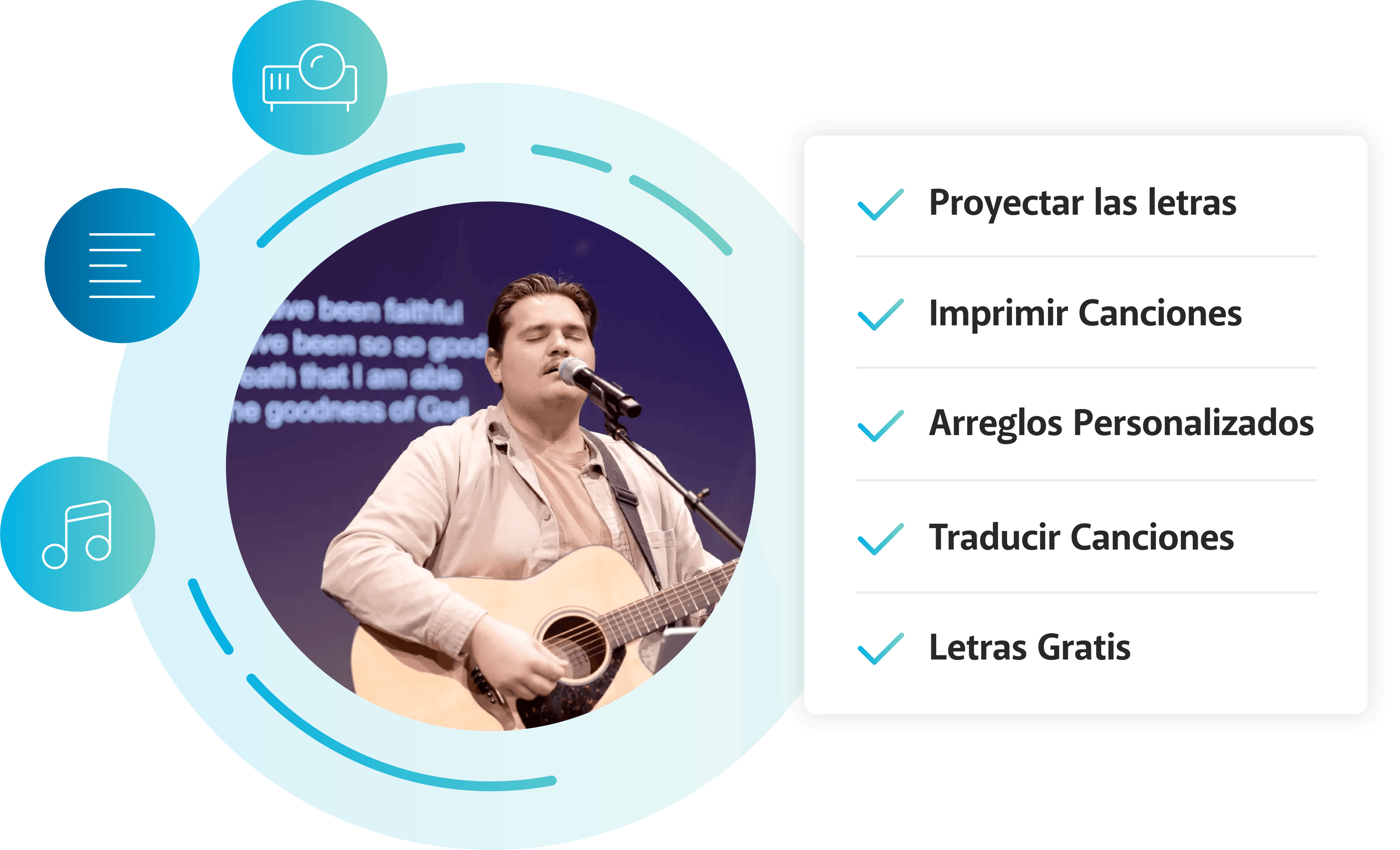 The Church Copyright License illustration in Spanish.