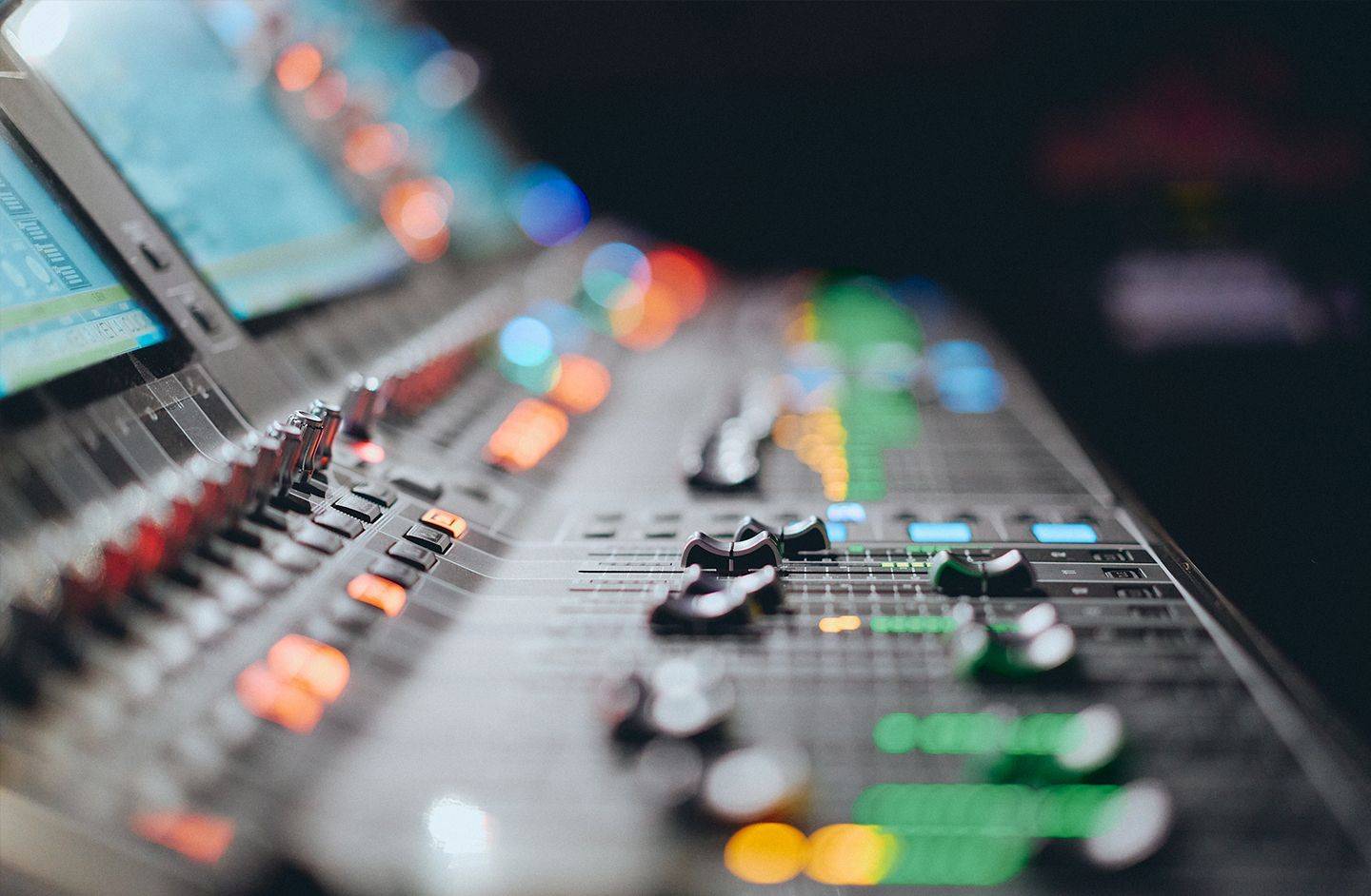Picture of a sound desk
