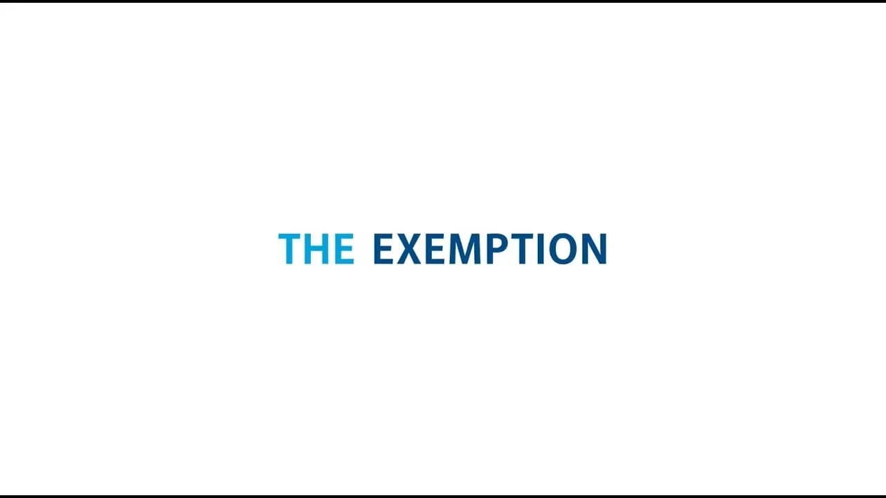 Imagen en miniatura del vídeo explicativo de 'The Exemption'.