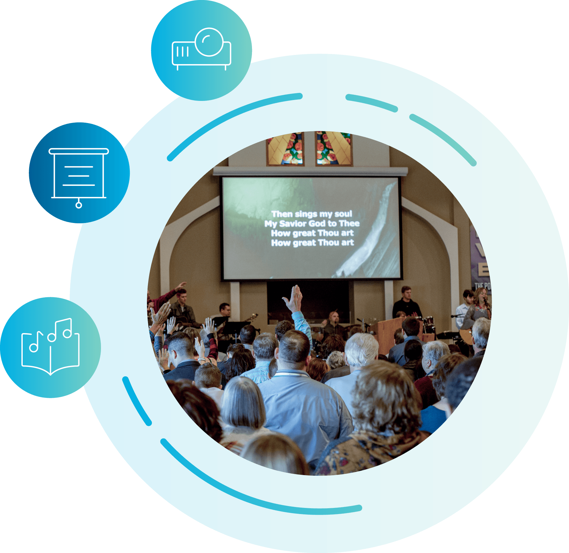 Church Copyright License illustration.