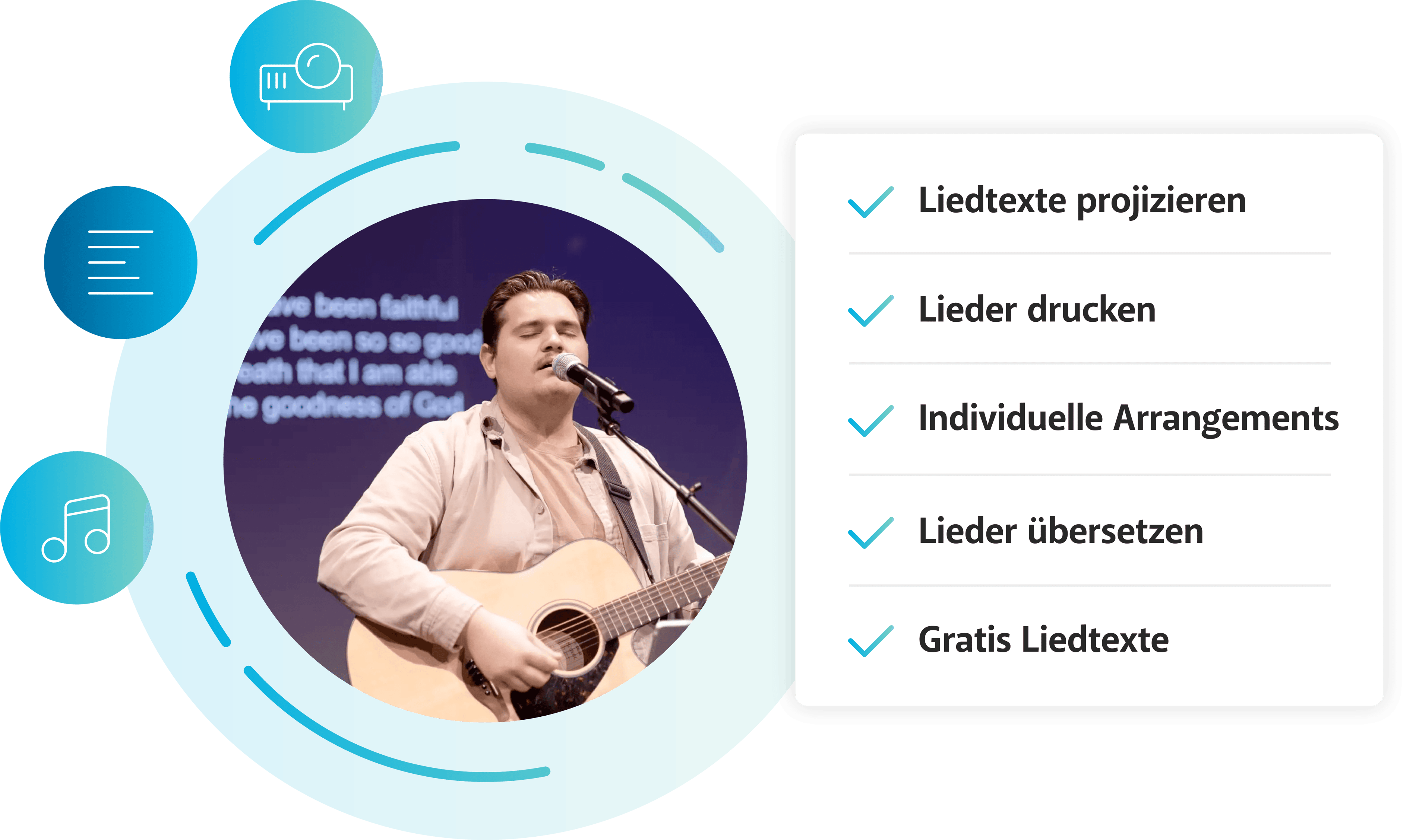 Illustration Gemeinde-Liedlizenz