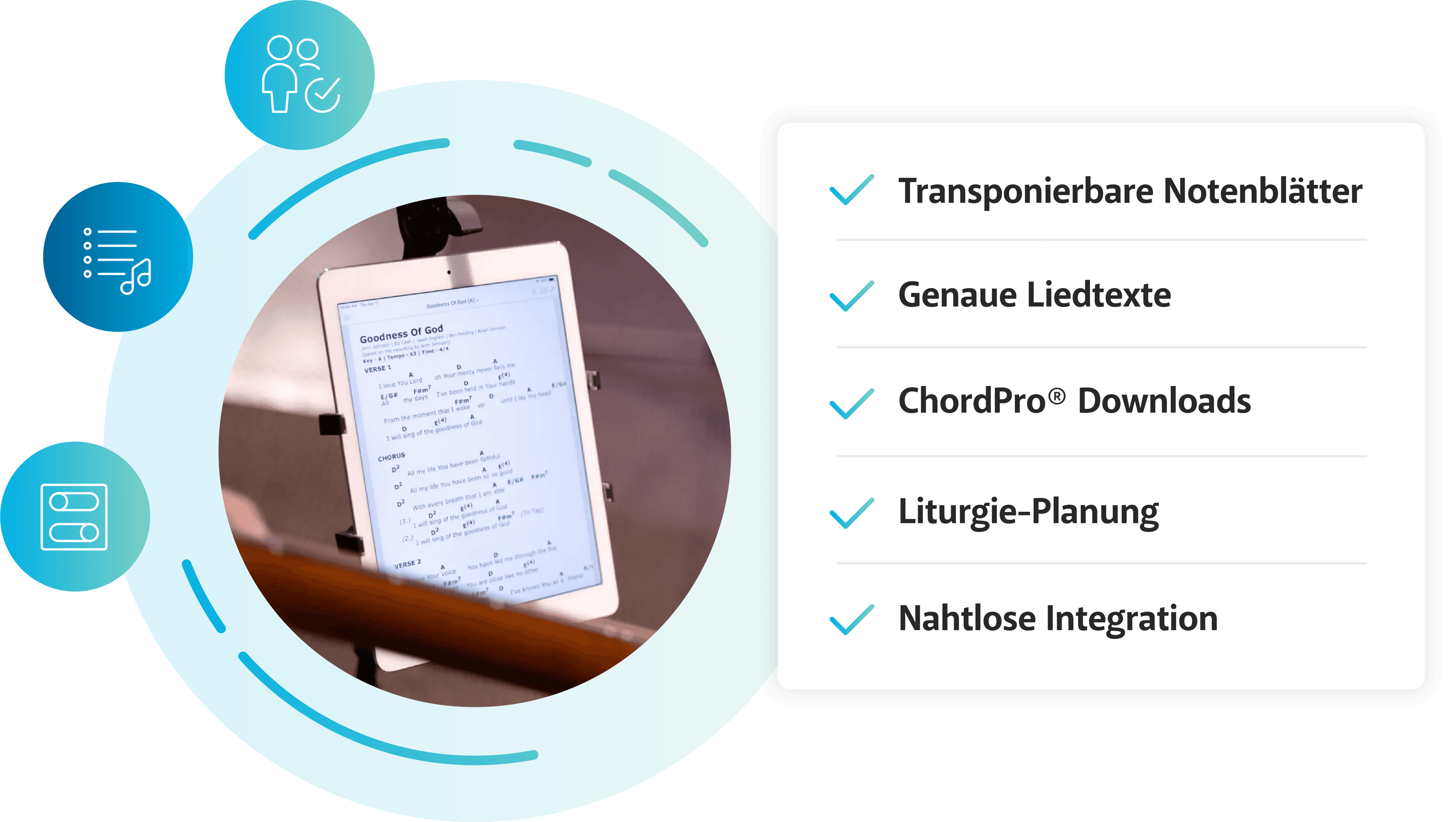 SongSelect Illustration auf Deutsch